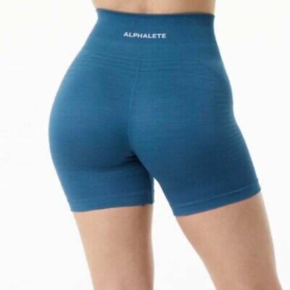 Alphaleta Ozone Athletic Gym Shorts Blue